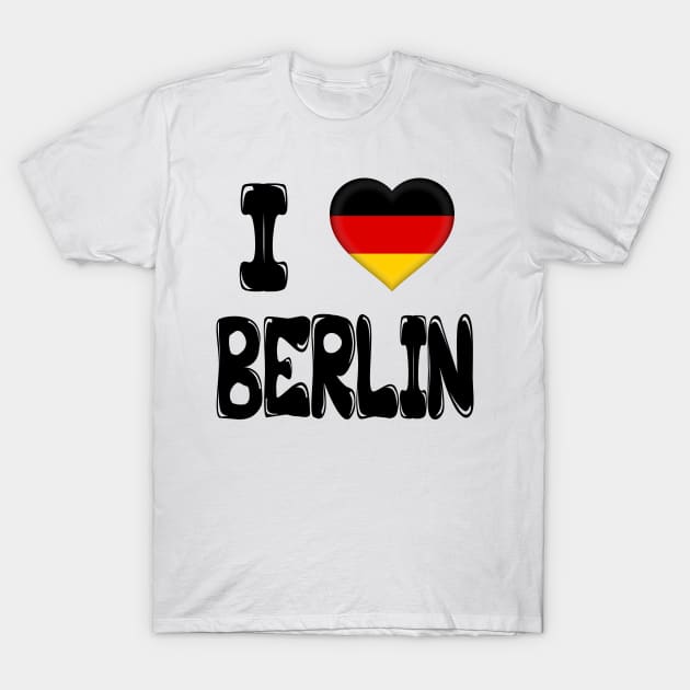 I Love Berlin T-Shirt by Nirvanibex